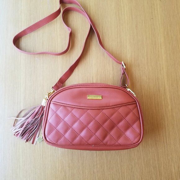 Joy & Iman Quilted Leather Crossbody Purse - Picture 12 of 12